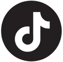 black rounded tiktok logo